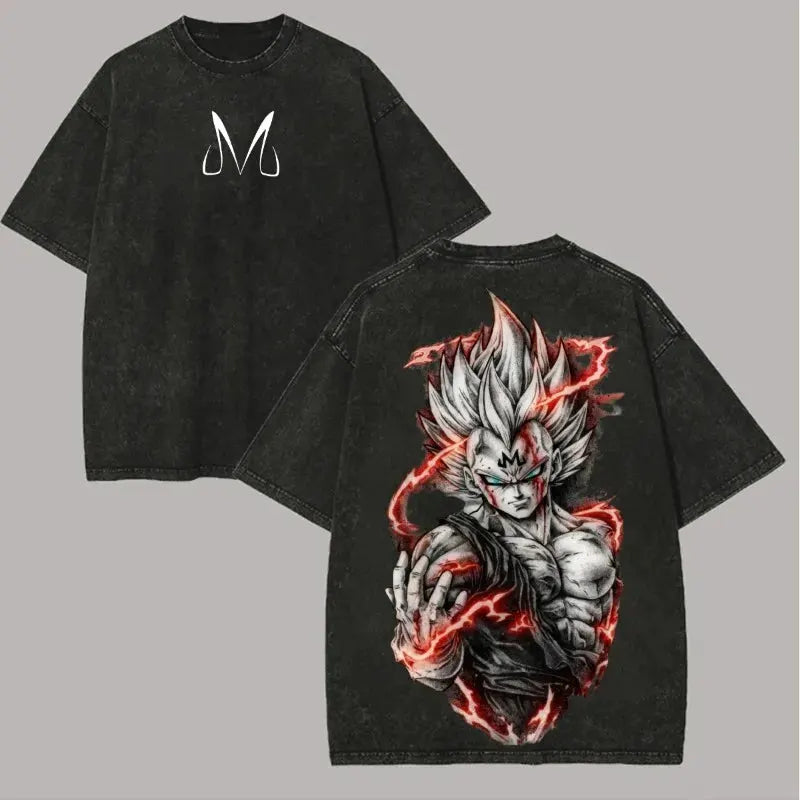 Vintage Washed Oversized Tee Streetwear Cotton T-Shirt by Vimost Shop