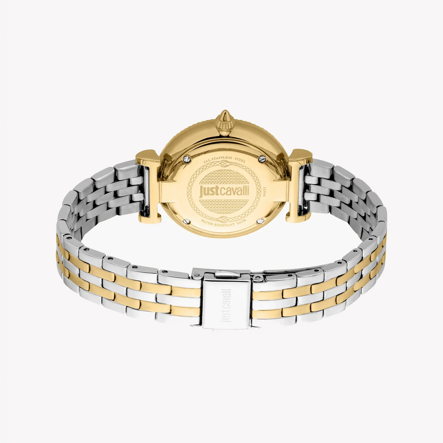 Just Cavalli Women's Two Tone Silver & Gold Watch, Silver Dial | Jc1l266m0055 by JUST CAVALLI