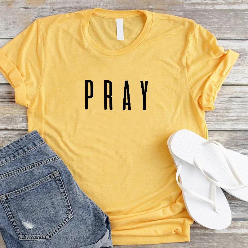 Pray Christian T Shirts Fashion Clothes Women's Tshirt tops by Maiden-Art
