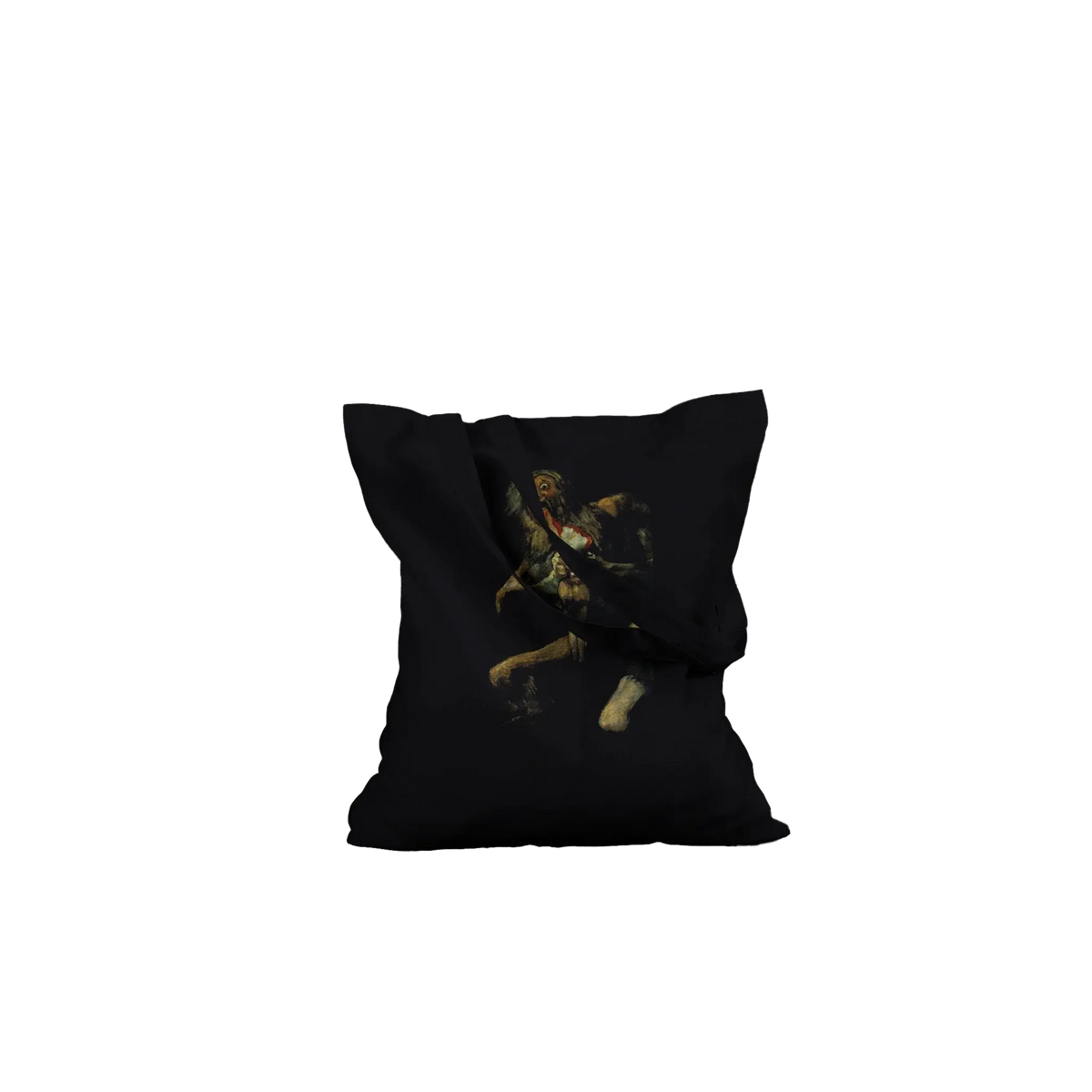 Francisco de Goya, Saturn Devouring his Son, 1823 artwork tote bag by Art-O-Rama Shop