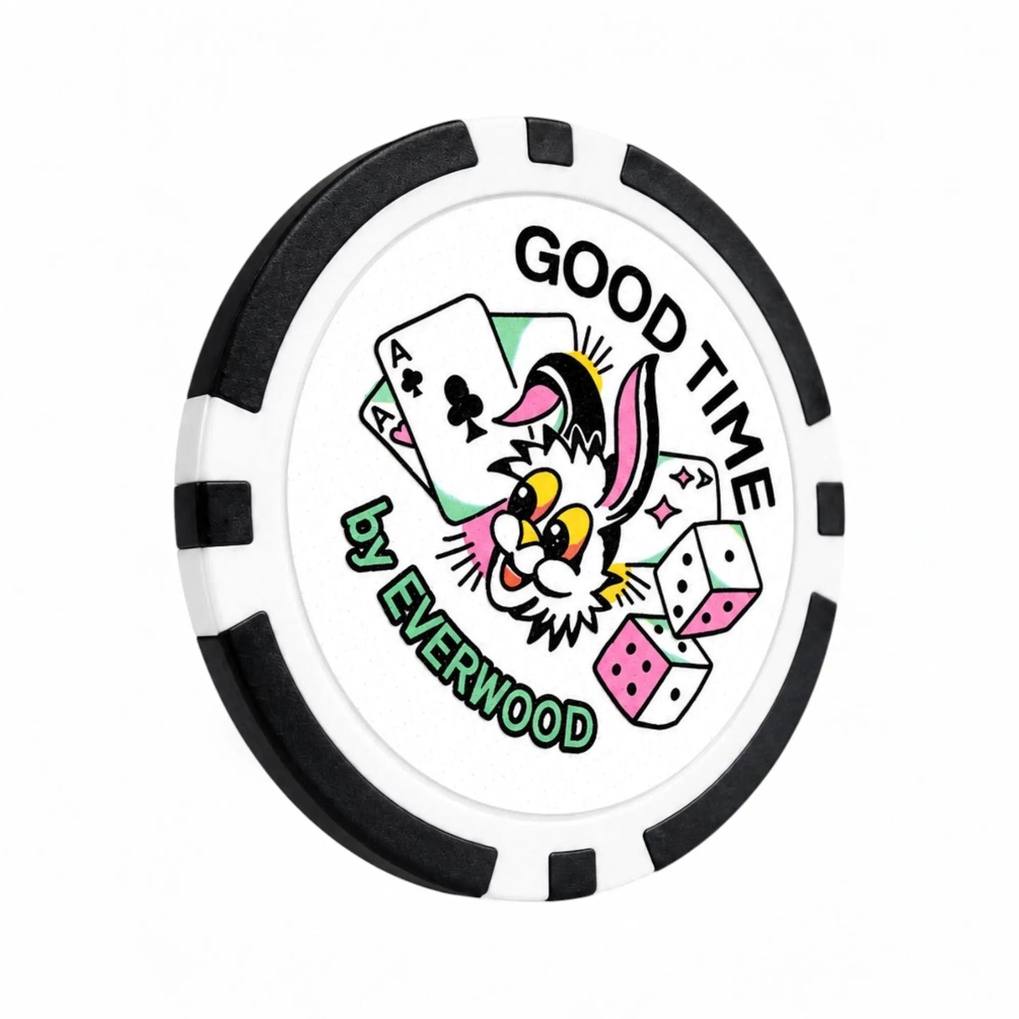 Good Time by Everwood Golf Ball Marker Poker Chip 2 Pack by Good Time by Everwood