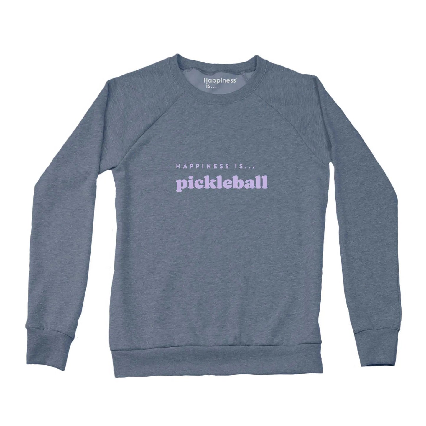 Women's Pickleball Crew Sweatshirt, Heather Navy by Tennis Collection