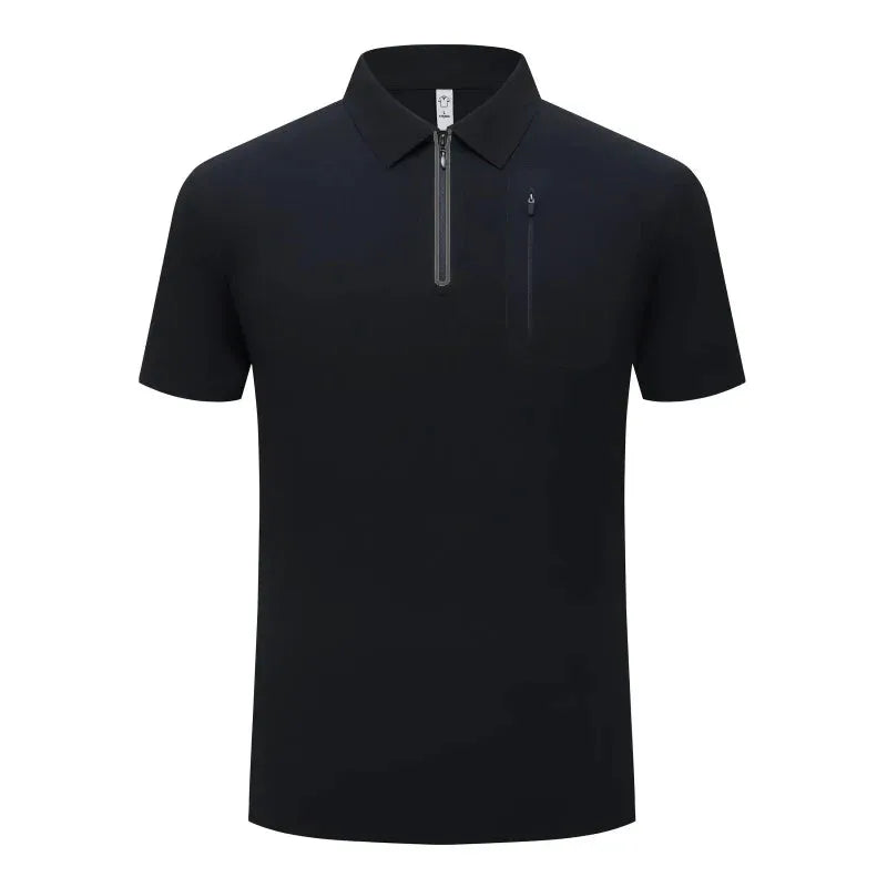 Golf Wear Lightweight Stretch Polo Shirt Running Lapel T-Shirt by Vimost Shop
