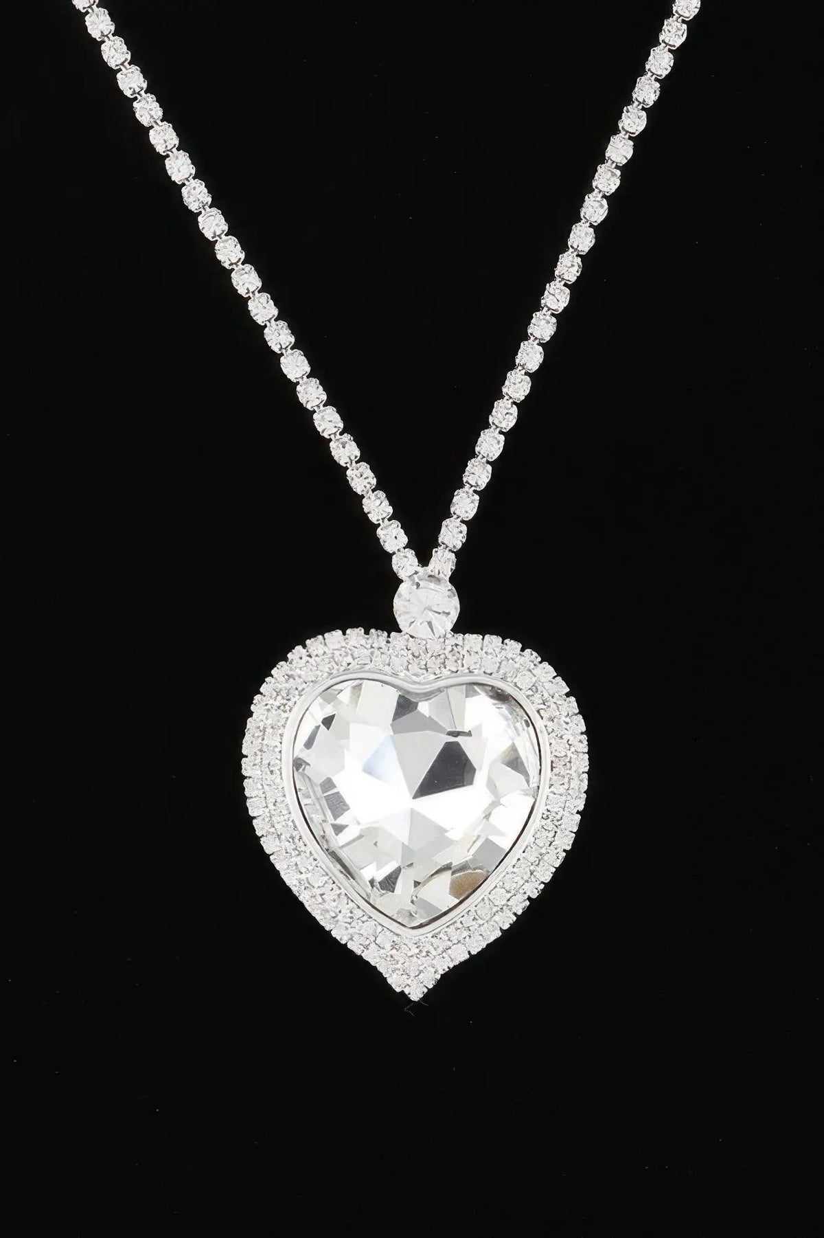 STUYVESANT Jeweled Crystal Heart Necklace: NYFW BYMANYC ® New York by BYMANYC ® New York