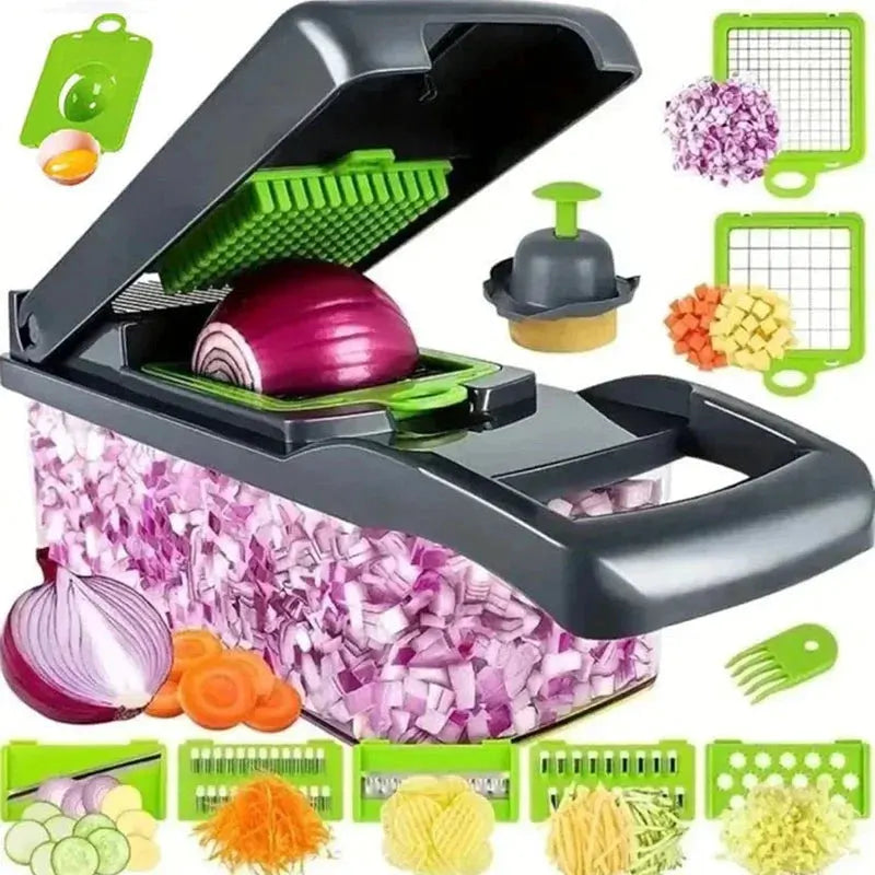 14/16 in 1 Multifunctional Vegetable Chopper Grate Food Handle Food Chopper Vegetable Slicer Dicer Cut Kitchen Items cocina by Shop1103674779 Store