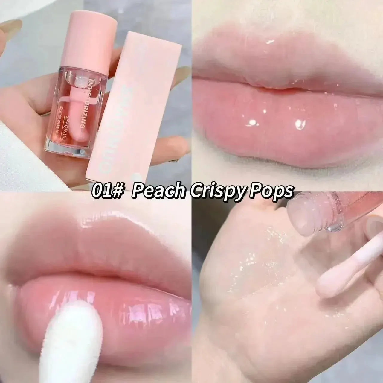 Water Light Lip Gloss Moisturizer Transparent Jelly Mirror Fruit Crystal Lip Oil Clear Hydrating Plumping Korean Lip Care Makeup by HMEINA Store