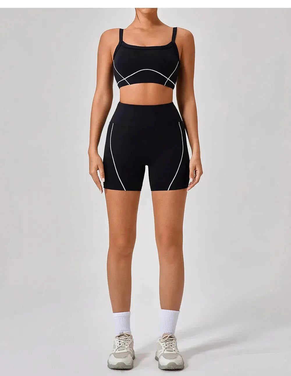 Womens 2 Piece Workout Running Sets,Hot Shot Skort Set Y2K Cropped Tank Top and Pants Outfits Sweatsuits by Maiden-Art