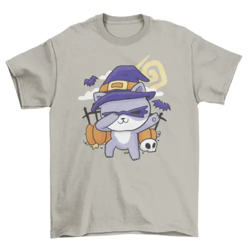Halloween cat dabbing t-shirt design by Turquoise Theseus
