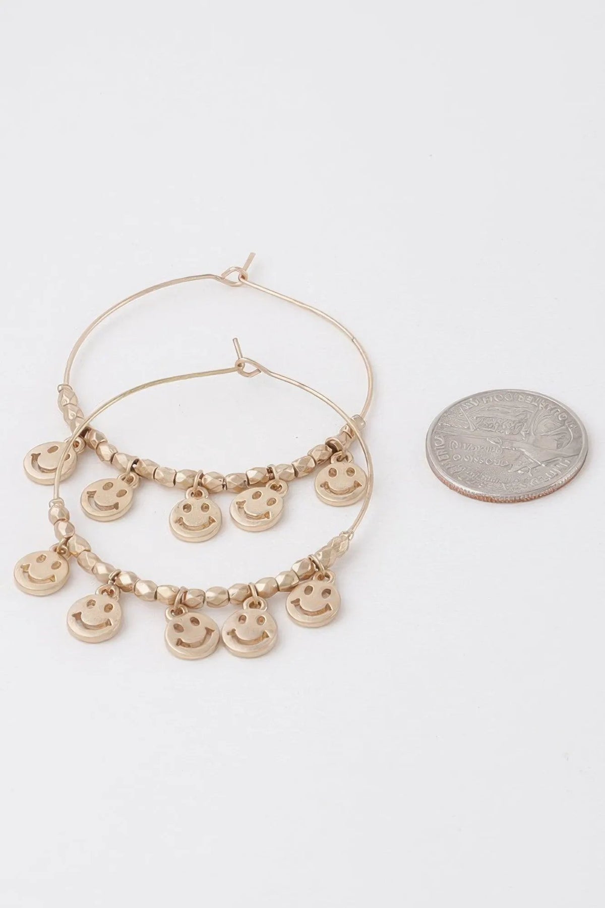 Women's Smiley Face Charms Hoop Earrings BYMANYC ® New York CONTEMPORARY VIBRANT MODERN JEWELRY - New Collection by BYMANYC New York