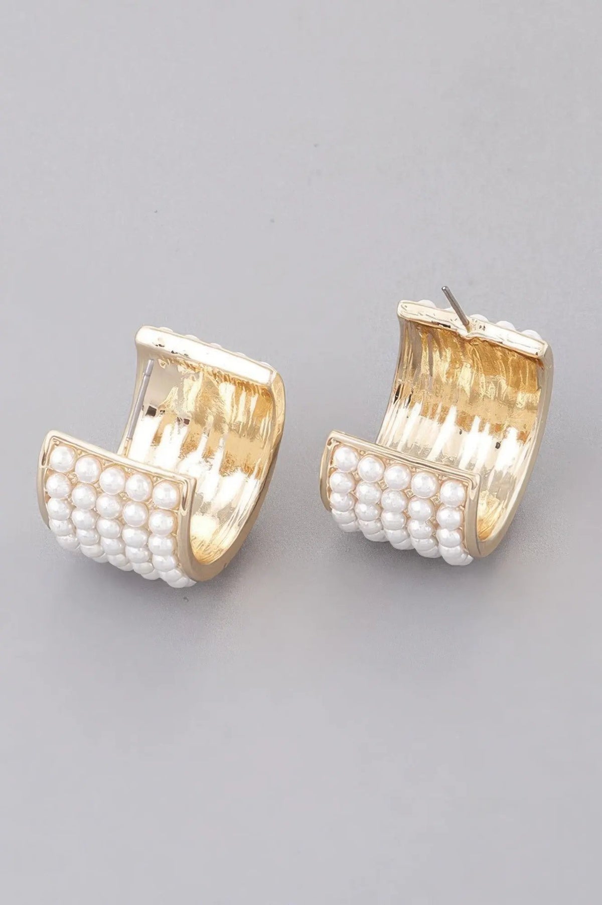 Women's Rhinestone Embedded Huggie Earrings BYMANYC ® New York CONTEMPORARY VIBRANT MODERN JEWELRY - New Collection by BYMANYC New York