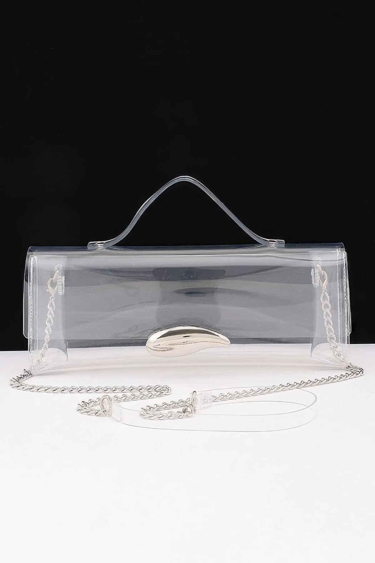 Women's Top Handle Bag Transparent BYMANYC ® New York CONTEMPORARY CLEAR STRUCTURED PURSE - New Collection by BYMANYC New York