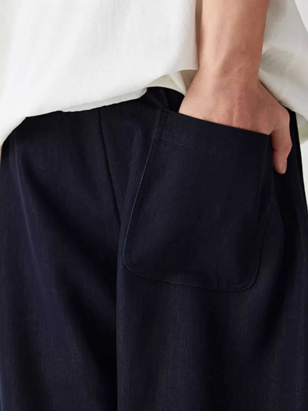 Men's Wide Leg Casual Pants by Trendsi