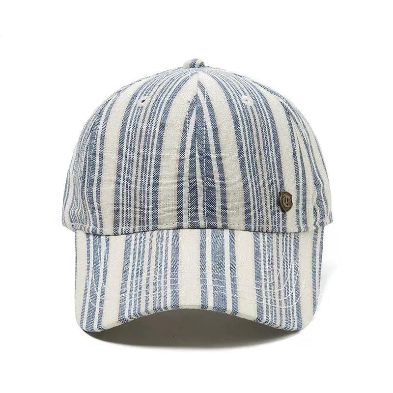 Striped Baseball Cap by Partner Label
