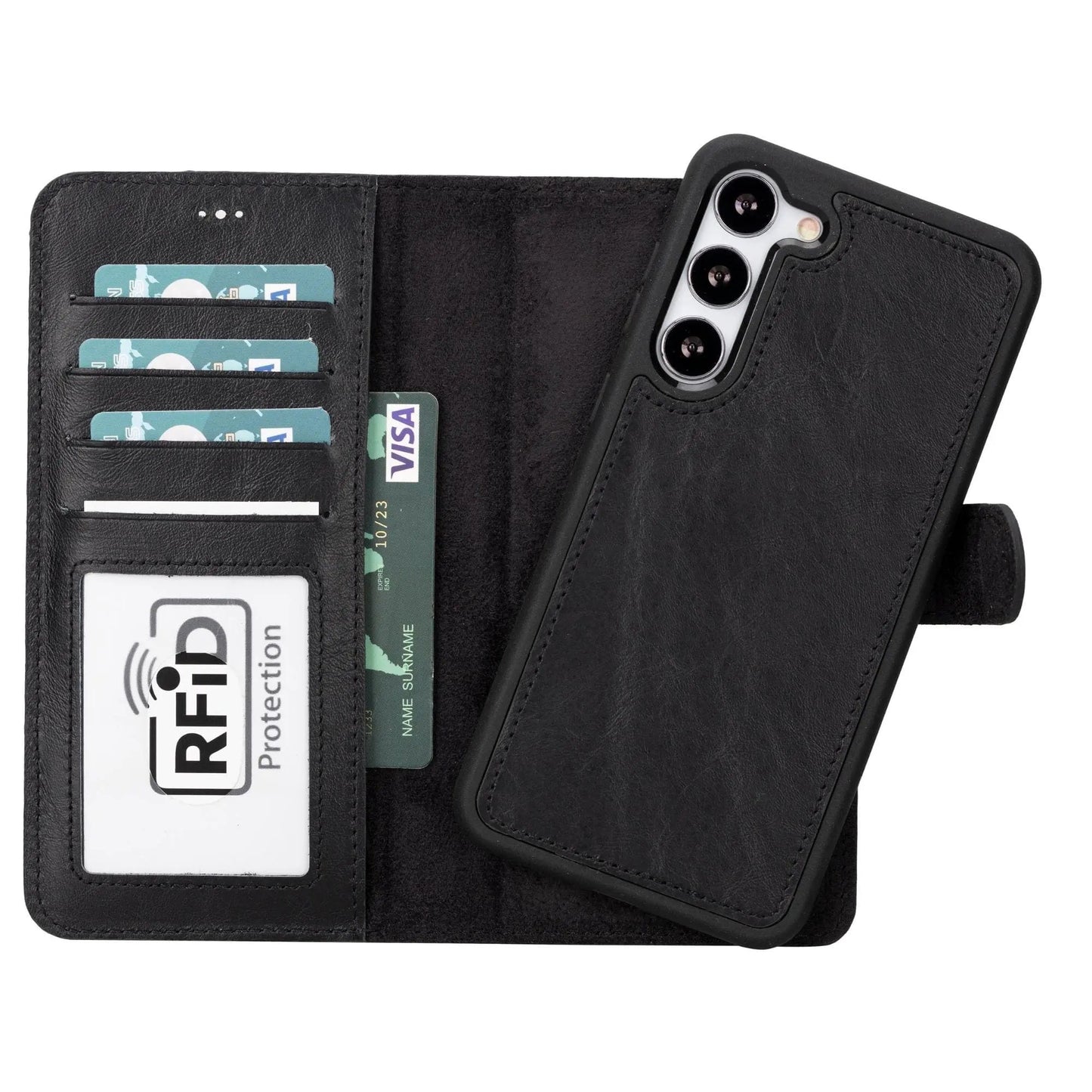 Buffalo Samsung Galaxy S23 Series Detachable Leather Wallet Case by TORONATA