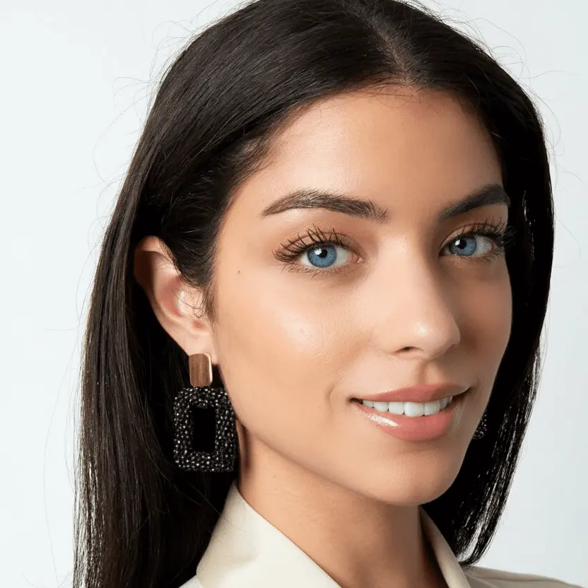 Earrings Stella - Gold Plated Beaded Elegant Earrings by La Moda Me