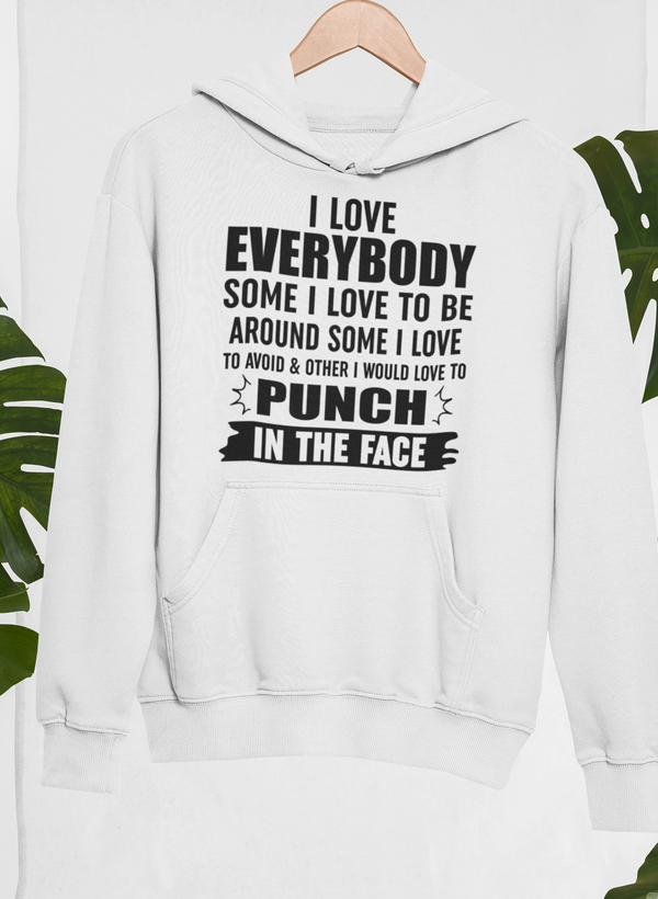 I Love Everybody Hoodie by Merch