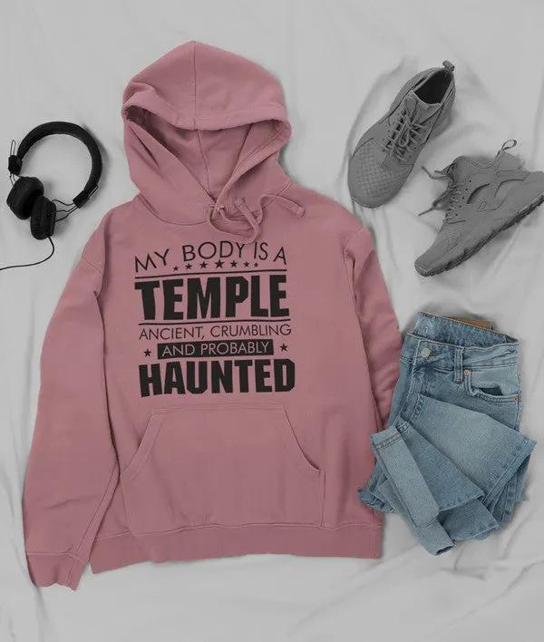My Body Is A Temple Hoodie by Merch