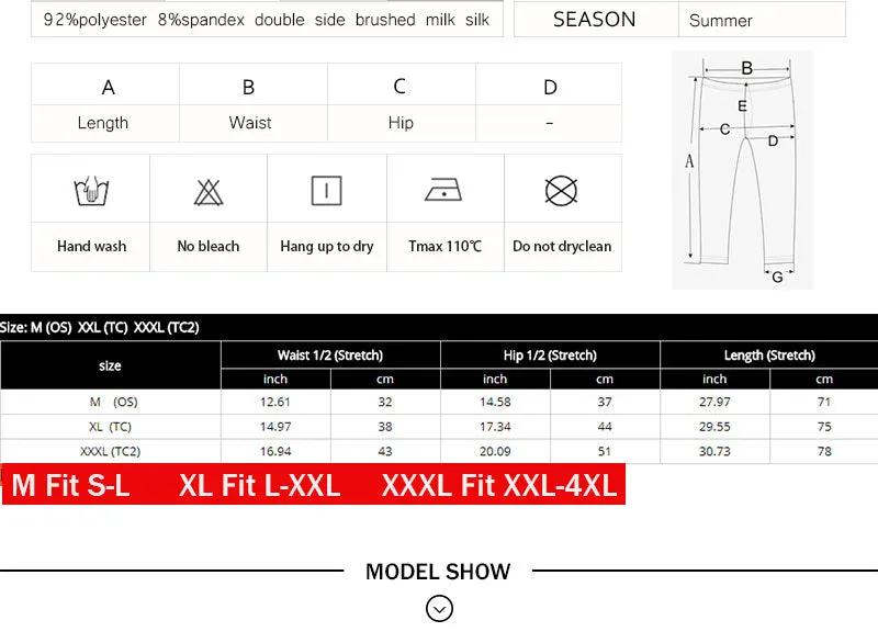 New High Elastic Capri Leggings High Waist Flowers Print Plus Size Mid-Calf 3/4 Stretch Women Leggings for Summer by Vimost Shop
