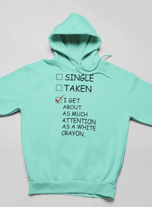 White Crayon Hoodie by Merch