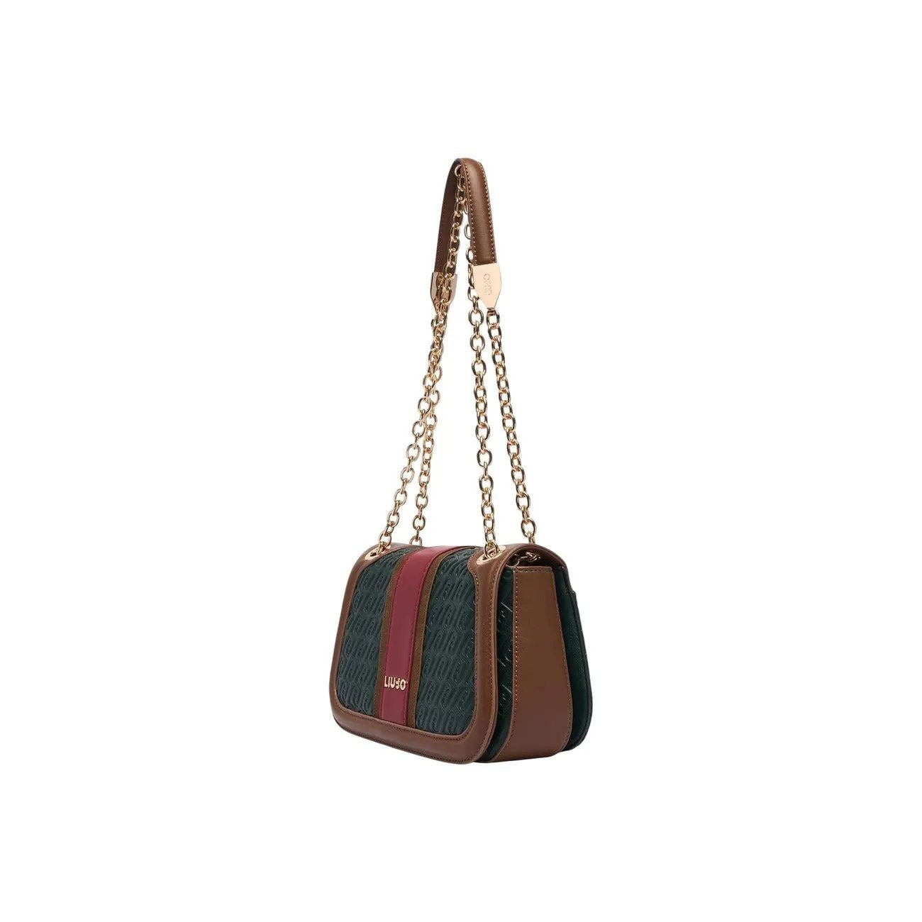 Liu Jo Women Stylish Green Crossbody Shoulder Bag With Zip Chain by Liu Jo
