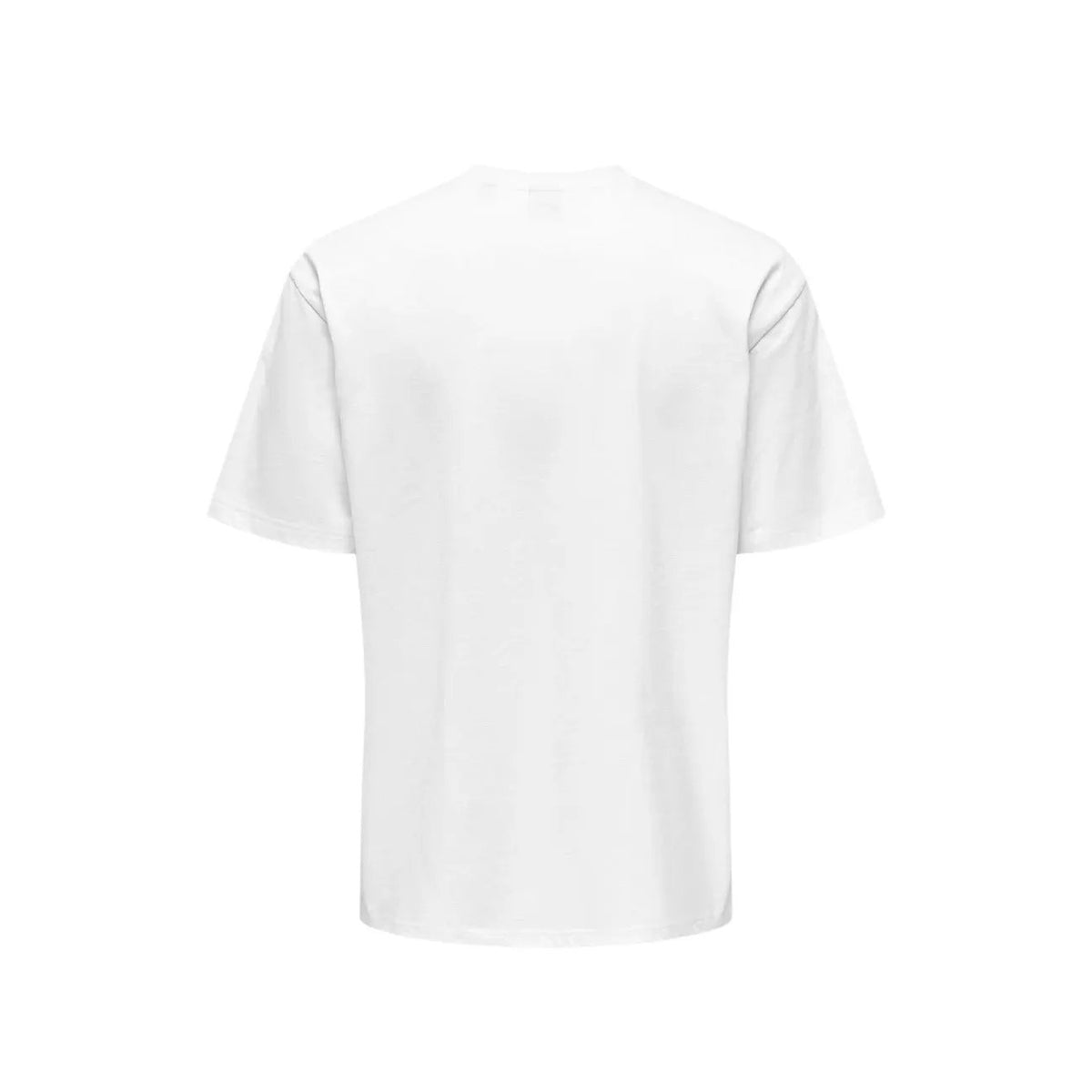 Premium Only And Sons Men Organic Cotton Tshirt Comfort Essential White by Only & Sons