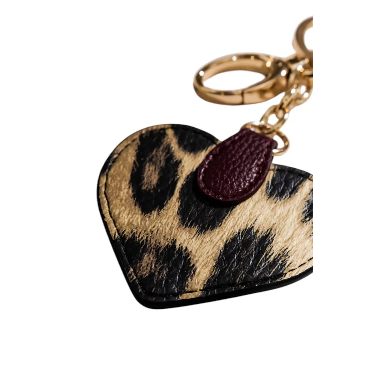 Liu Jo Leopard Heart Key Ring for Women Premium Leather Charm by Liu Jo