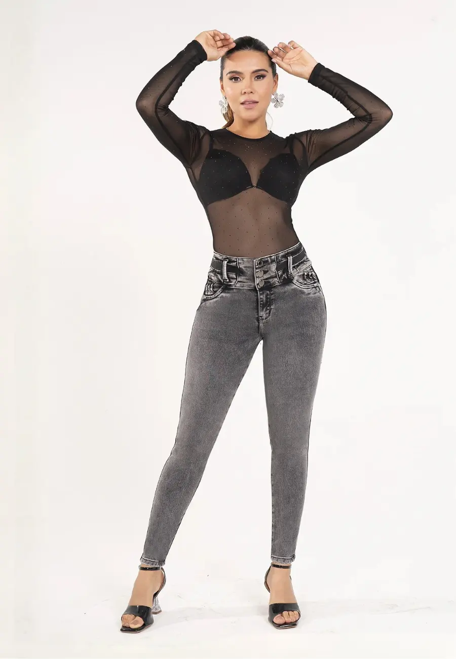 PUSH UP JEAN MHT12409 by Shape Up