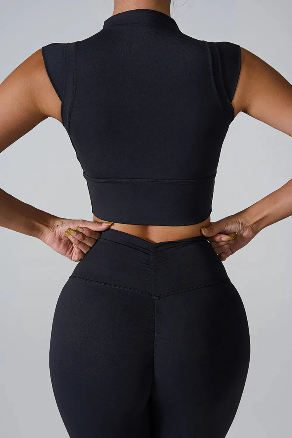 Mock Neck Active Tank by Partner Label