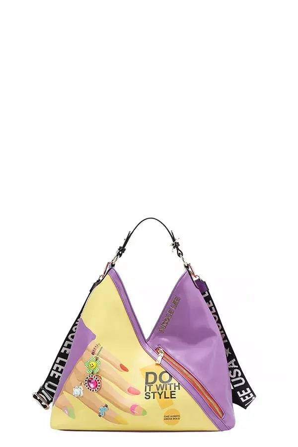 Nicole Lee USA Nail Polish Hobo Bag by Nicole Lee USA