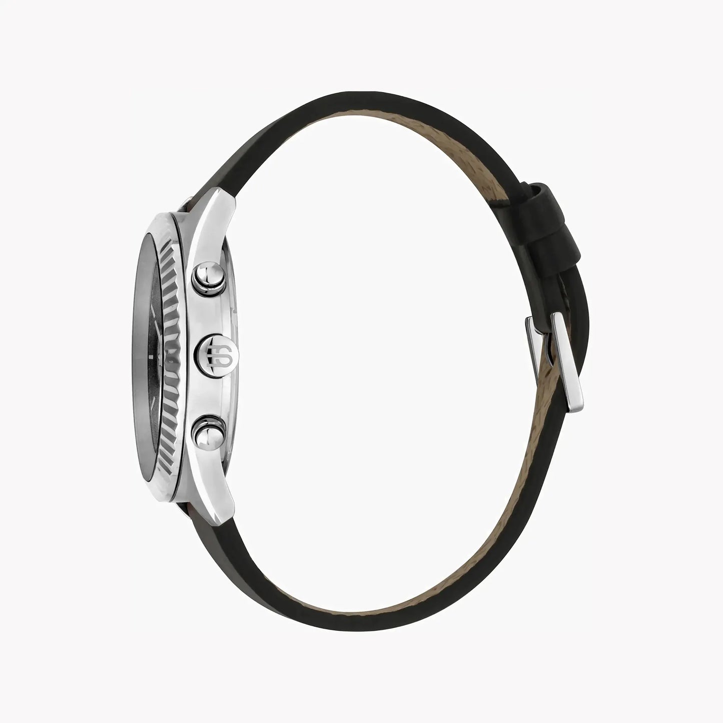 Esprit Men's Black Leather Watch, Black Dial | Es1g030m0015 by ESPRIT