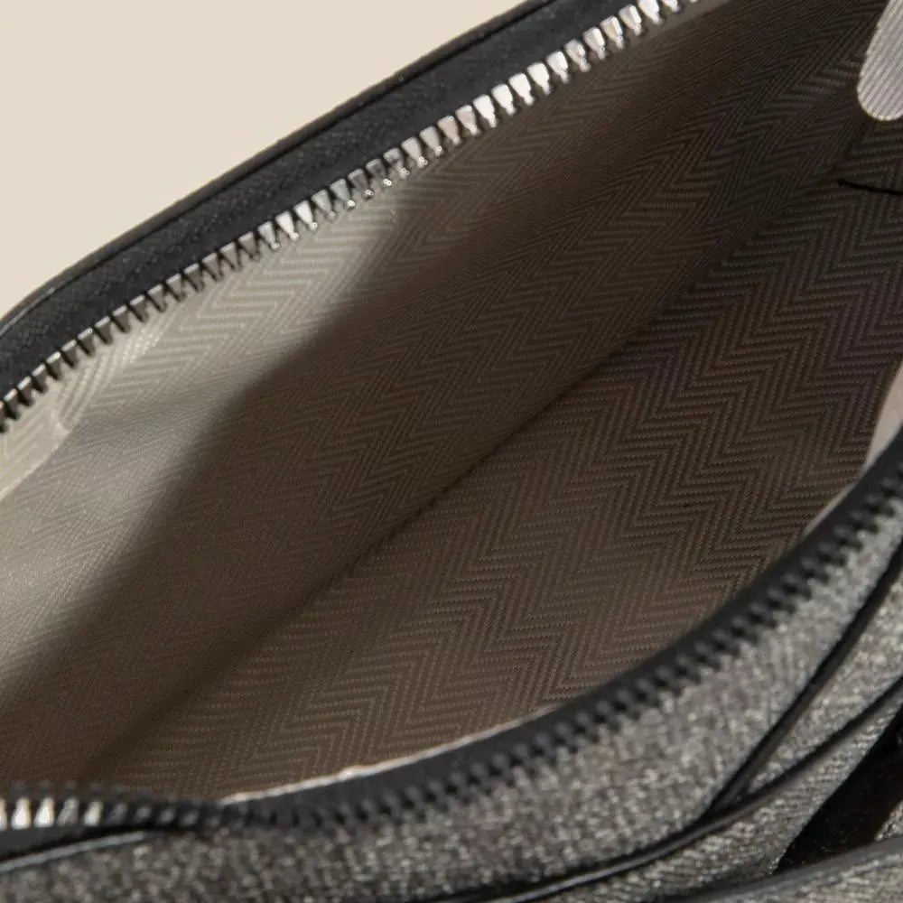 Fame Denim Belt Accent Shoulder Bag by Fame