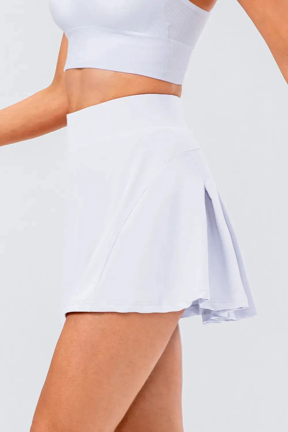 High Waist Pleated Active Skirt by Partner Label