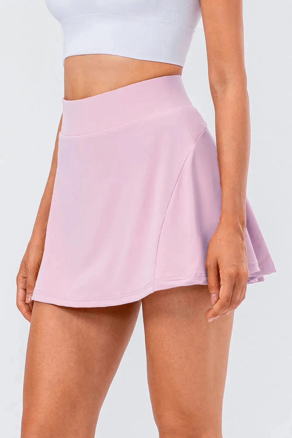 High Waist Pleated Active Skirt by Partner Label