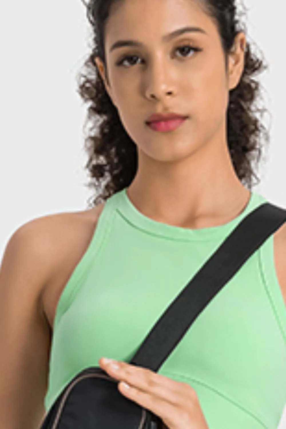 Millennia Racerback Cropped Sports Tank by Millennia