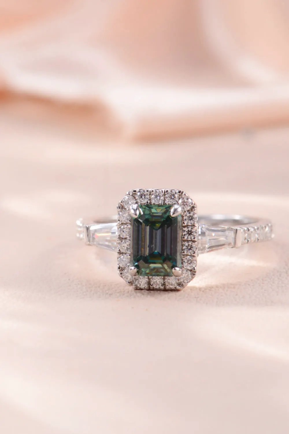 1 Carat Moissanite 925 Sterling Silver Ring by Partner Label
