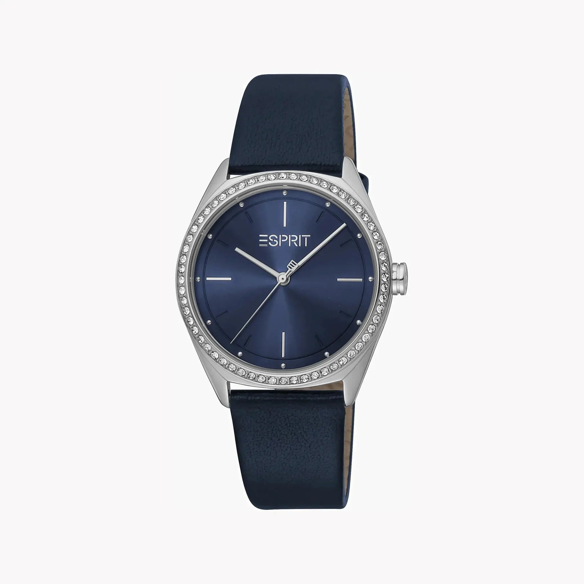 Esprit Women's Blue Leather Watch, Blue Dial | Es1l196m0035 by ESPRIT