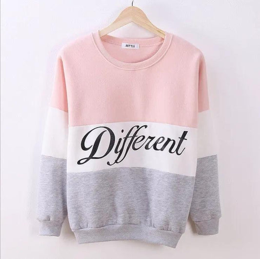 Colorblock Alphabet Sweatshirt by Maiden-Art
