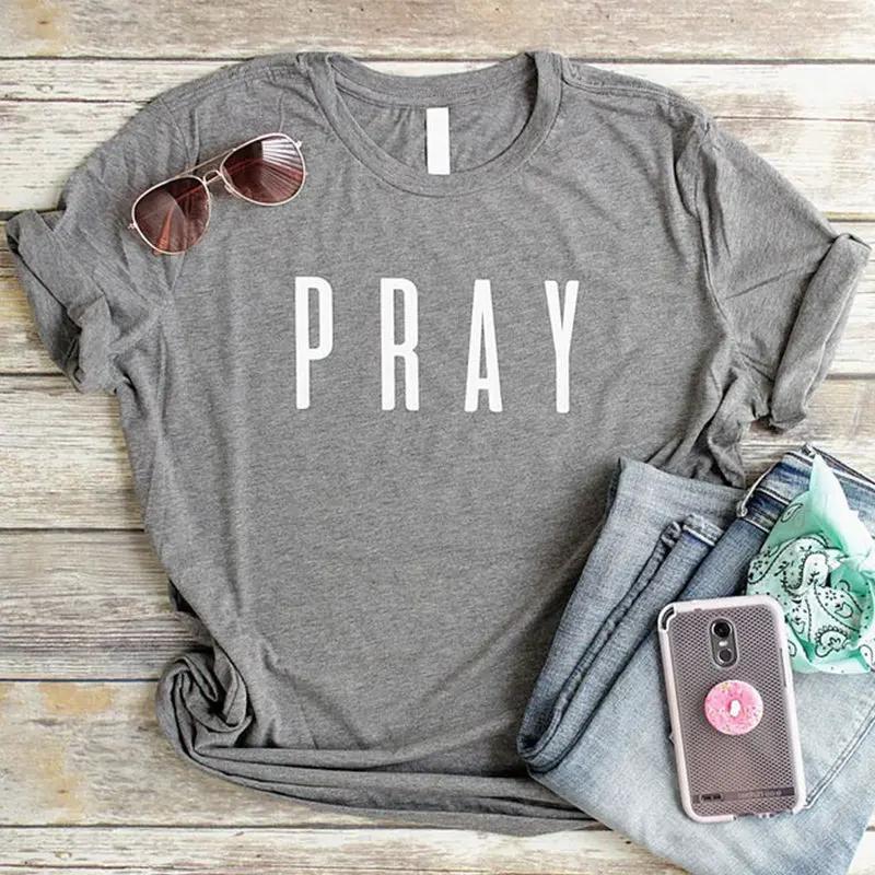 Pray Christian T Shirts Fashion Clothes Women's Tshirt tops by Maiden-Art