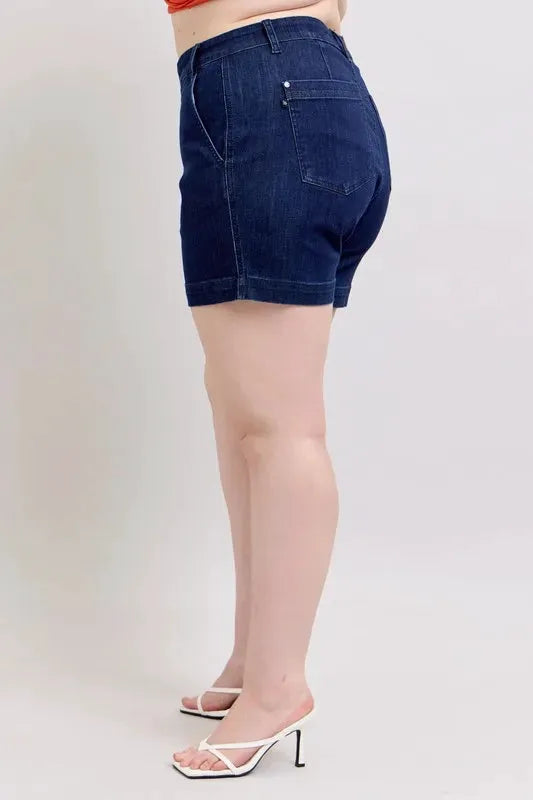 Judy Blue Full Size High Waist Denim Shorts Plus Size by Judy Blue