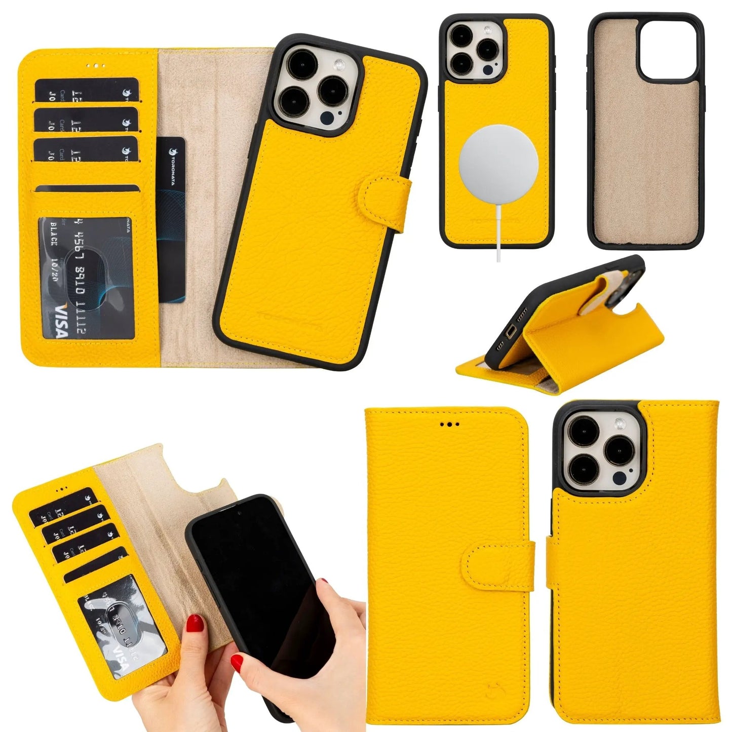 Casper Leather iPhone 14 Pro Wallet Case | MagSafe by TORONATA