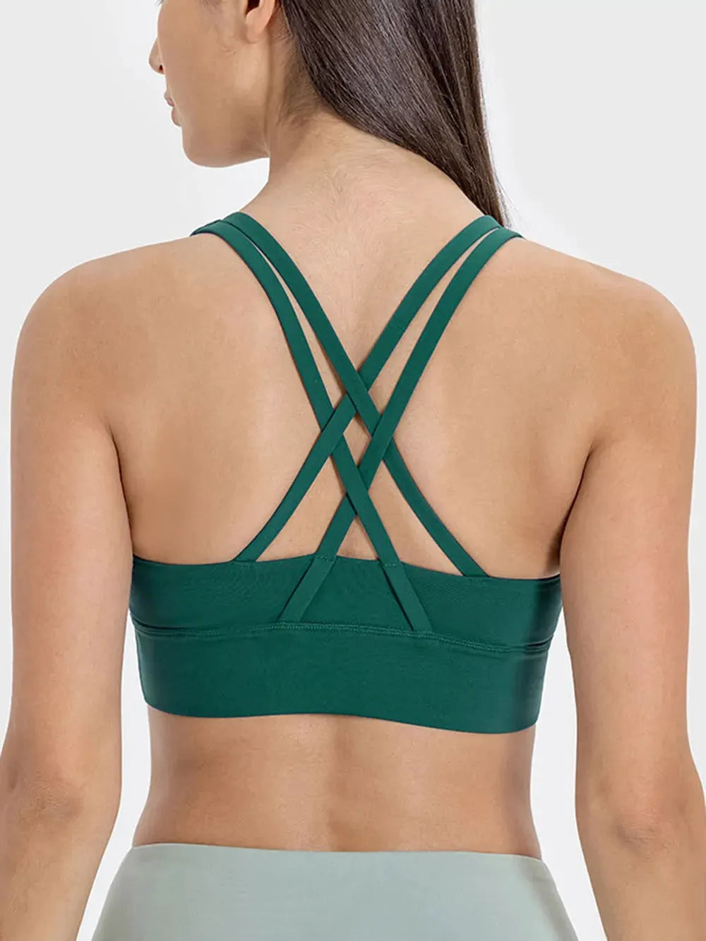 Millennia Crisscross Scoop Neck Active Tank by Millennia