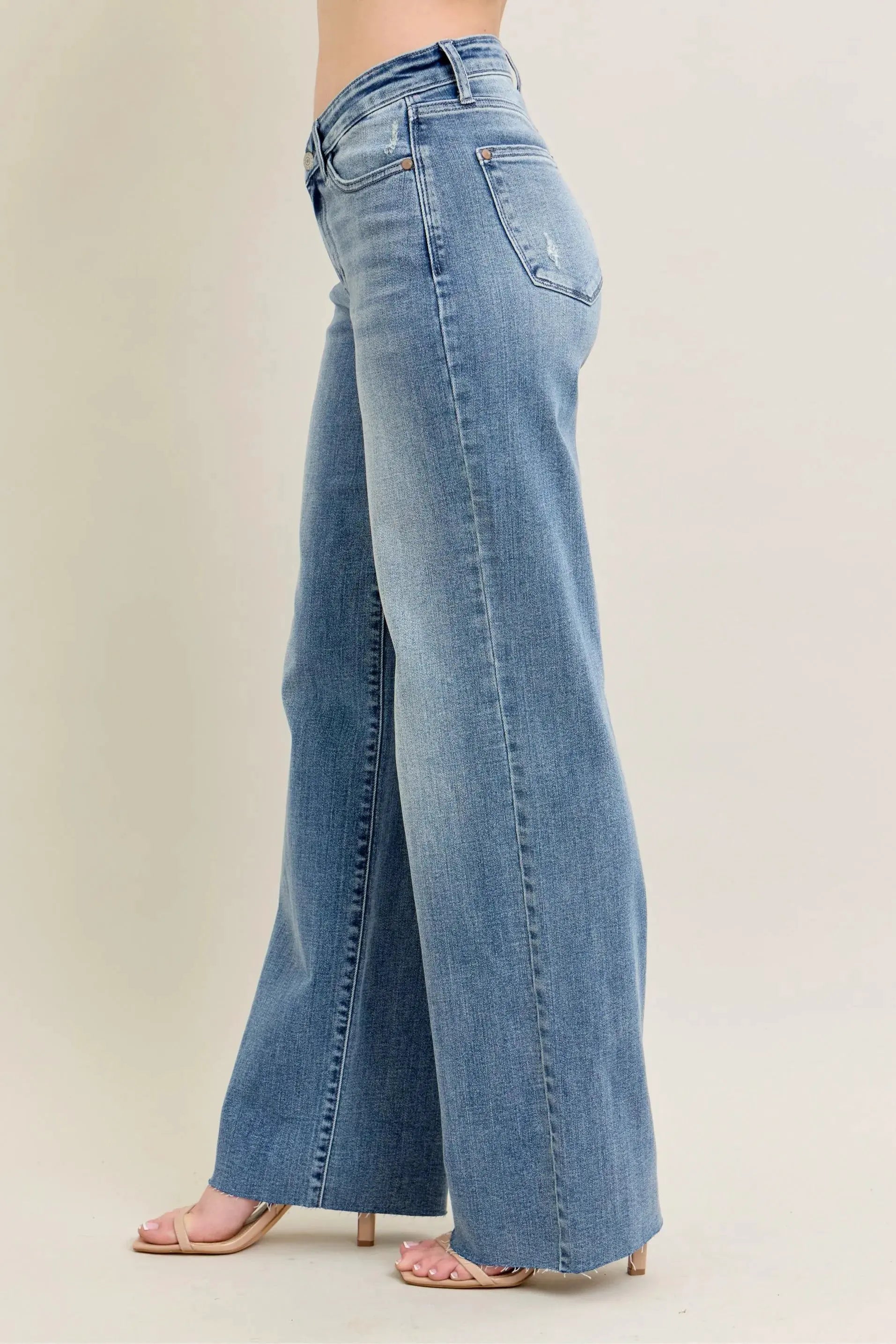 Judy Blue Full Size V - Front Baggy Jeans Plus Size by Judy Blue