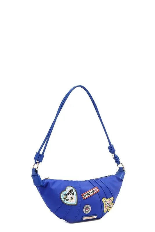 Nicole Lee USA Color Patch Croissant Bag by Nicole Lee USA