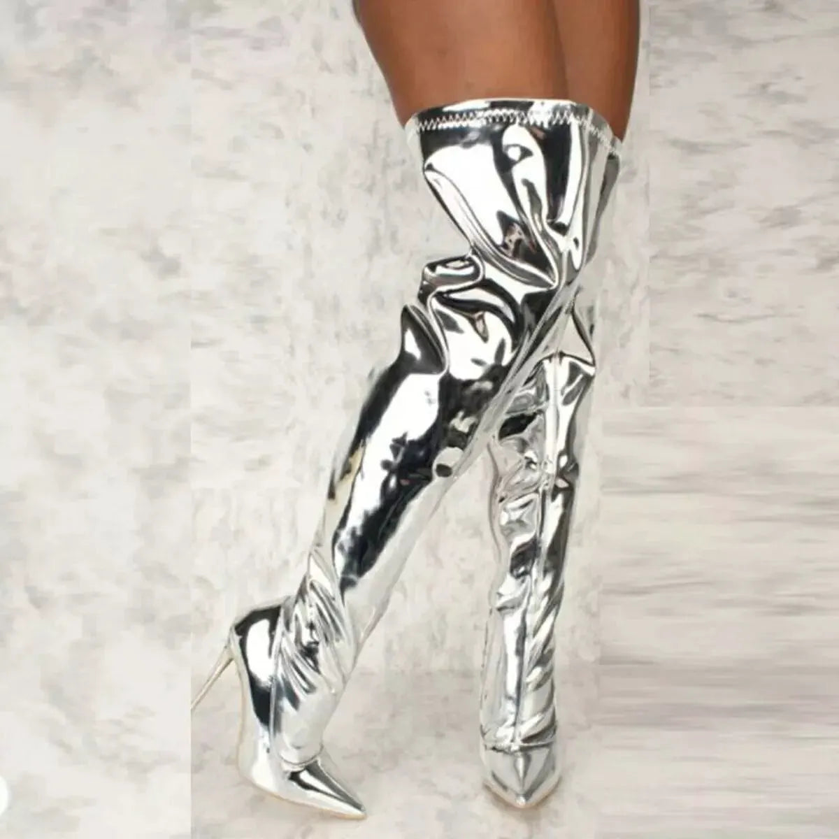 Point Toe Stiletto Boots by Partner Label