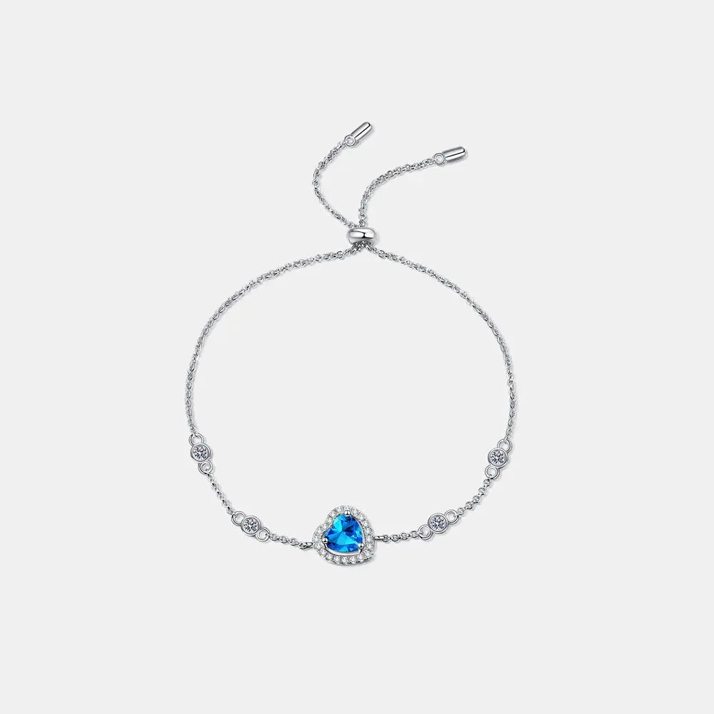 1 Carat Moissanite 925 Sterling Silver Bracelet by Partner Label