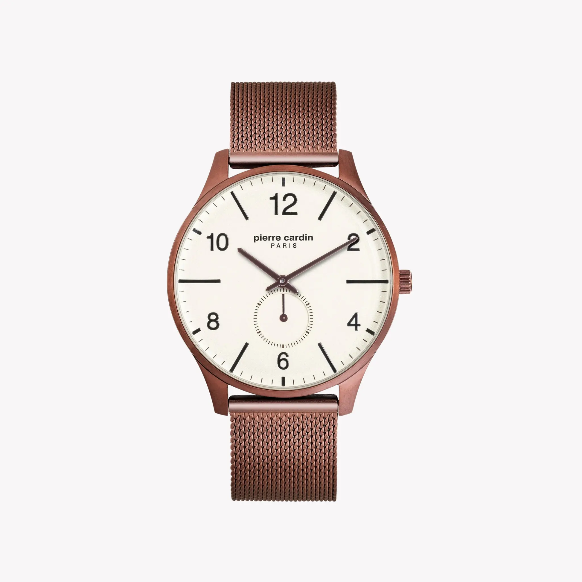 Pierre Cardin Men's Copper Stainless Steel Watch, White Dial | Pc902671f124 by PIERRE CARDIN