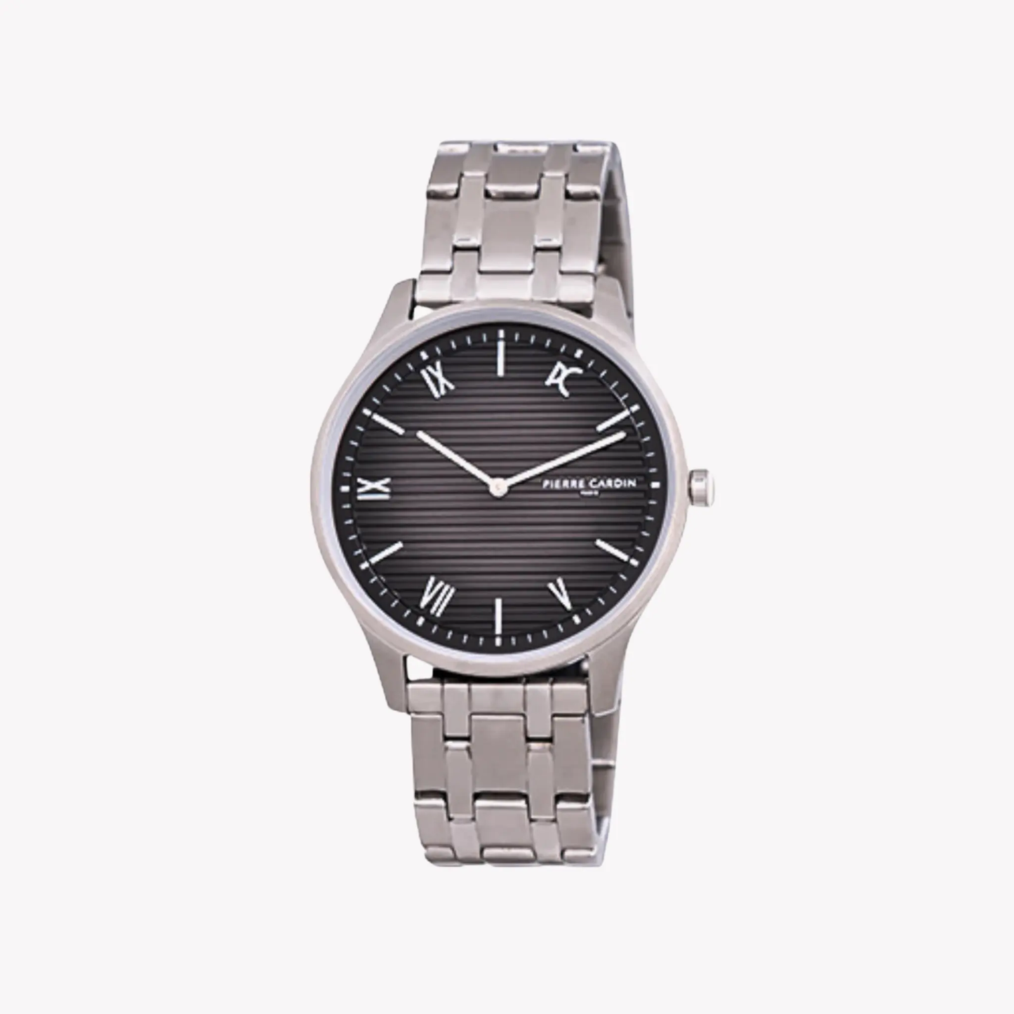 Pierre Cardin Men's Silver Watch, Black Dial | Cba.4017 by PIERRE CARDIN