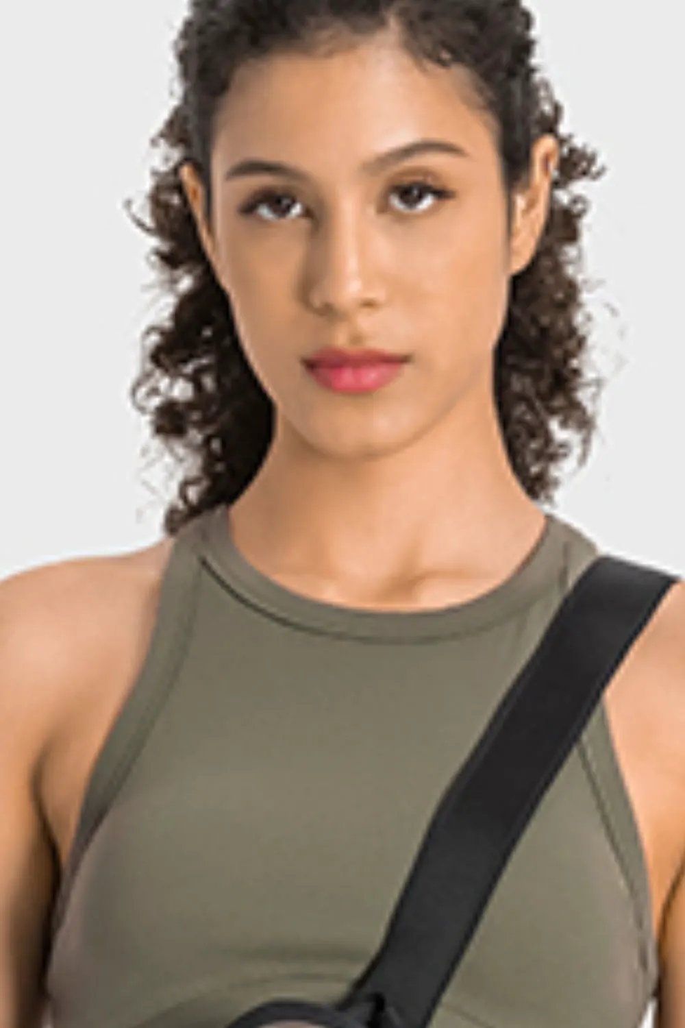 Millennia Racerback Cropped Sports Tank by Millennia