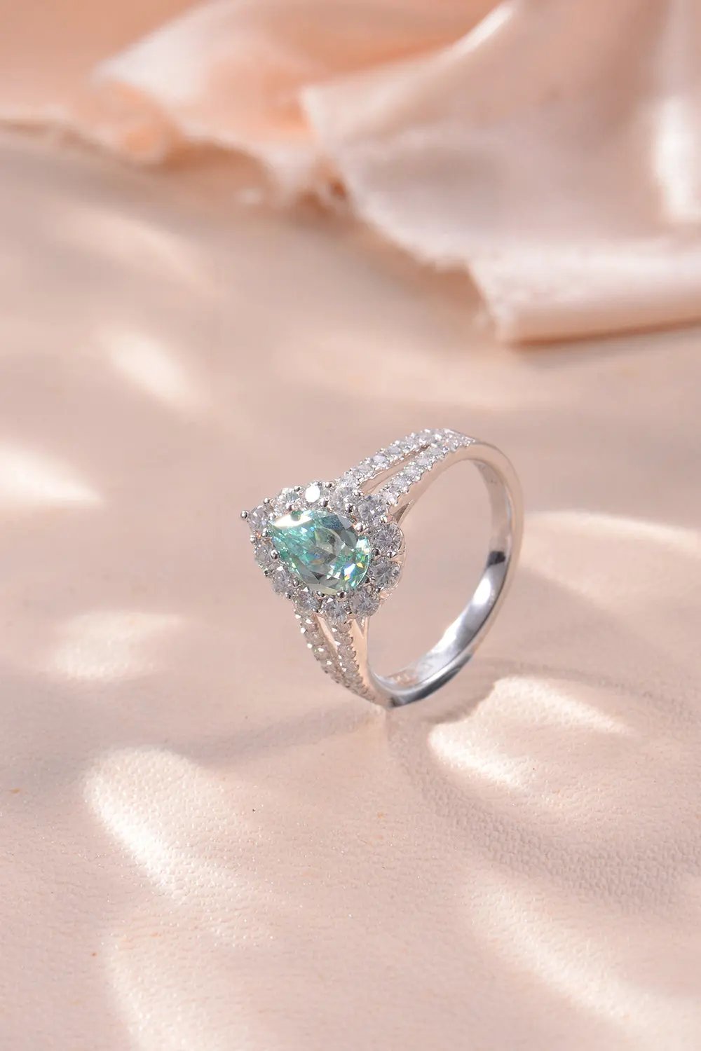 1 Carat Moissanite 925 Sterling Silver Ring by Partner Label