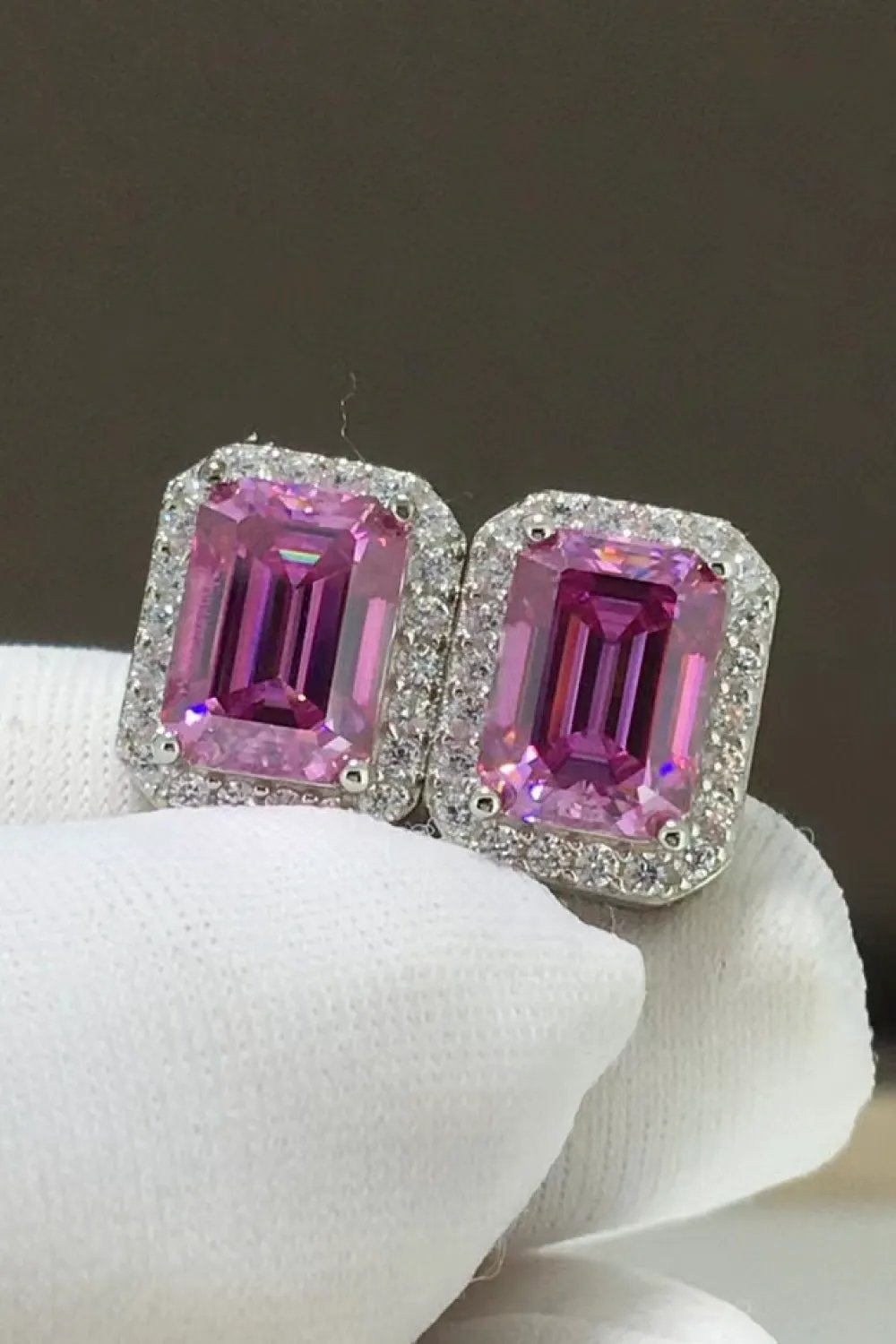 Shiny and Elegant 2 Carat Moissanite Stud Earrings by Partner Label